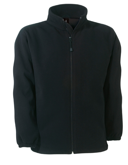Heren Fleece Vest B&C Windprotek FU749 Zwart