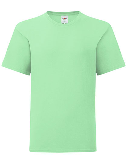 Kinder T-shirt Fruit of the Loom 61-023-0 Iconic - Neo mint