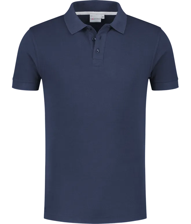 Heren Polo Santino Max in Heren Polo Santino Max Denim