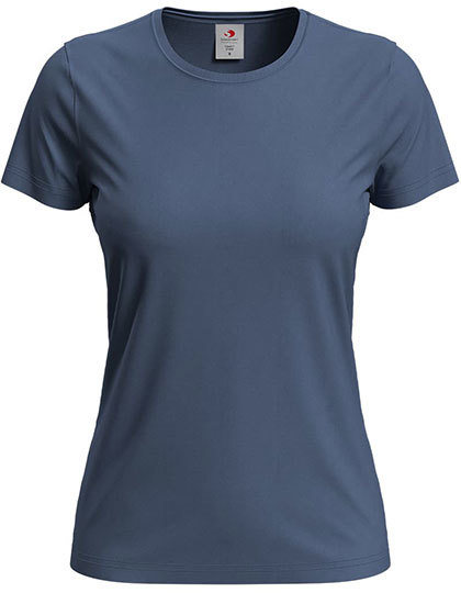 Dames T-shirt Classic-T Fitted Stedman ST2600 - Denim Blue