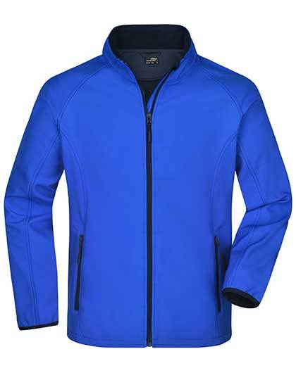Heren Softshell Jas Promo Daiber JN1130 Nautic blue-Navy
