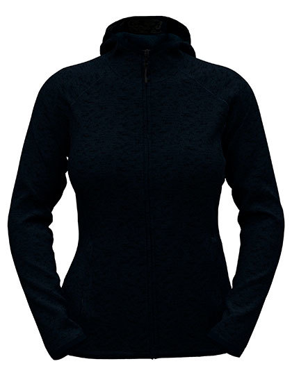 Dames Fleece Vest met Capuchon ST5560 Blue Midnight Heather