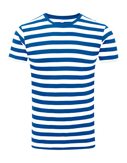 T-shirt Mantis Stripy T M109S classic blue-wit