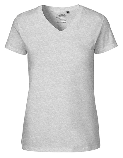 Dames T-shirt V Hals Neutral O81005 - Sport Grey
