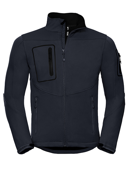 Heren Softshell Jas Russell R-520M-0 french navy