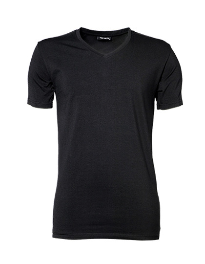 Heren T-shirt V Hals Tee Jays 401 - Black