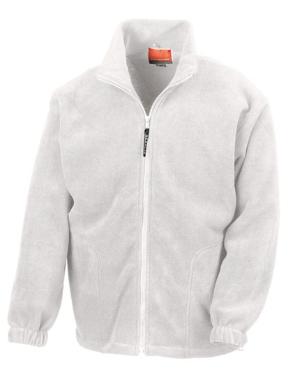 Heren Fleece Vest Result R036X wit