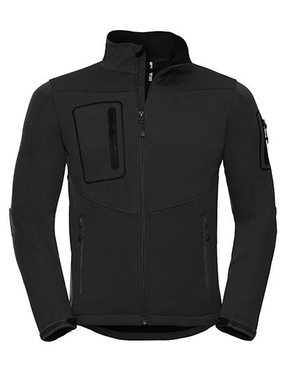 Heren Softshell Jas Russell R-520M-0 zwart