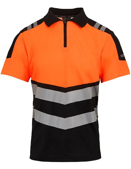 Veiligheid Polo Regatta High Visibility TRS281 in Veiligheid Polo Regatta High Visibility TRS281 Zwart-Oranje