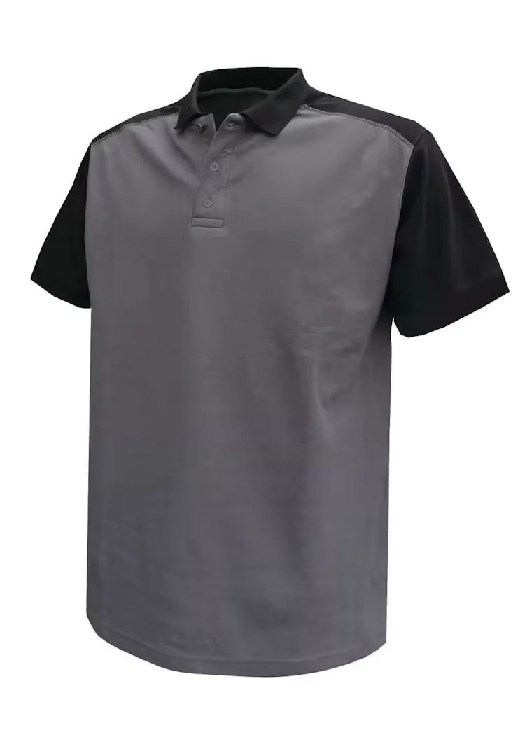 DASSY Polo Cesar 710004 in DASSY Polo Cesar 710004 CEMENT GRIJS-ZWART