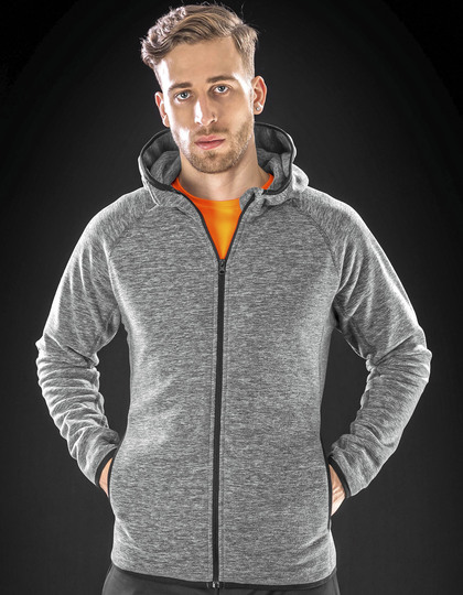 Heren Hoodie Fleece Vest Spiro S245M
