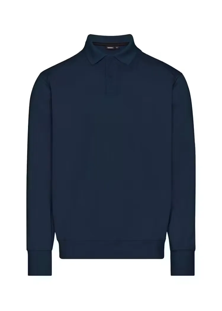 DASSY Polo Sweater LUCID 550002 in DASSY Polo Sweater LUCID 550002 NACHT BLAUW