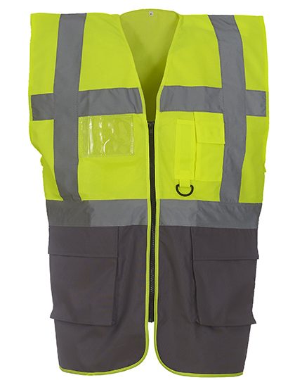 Veiligheidshesjes Yoko HVW801 Hi-Vis Geel-Grijs