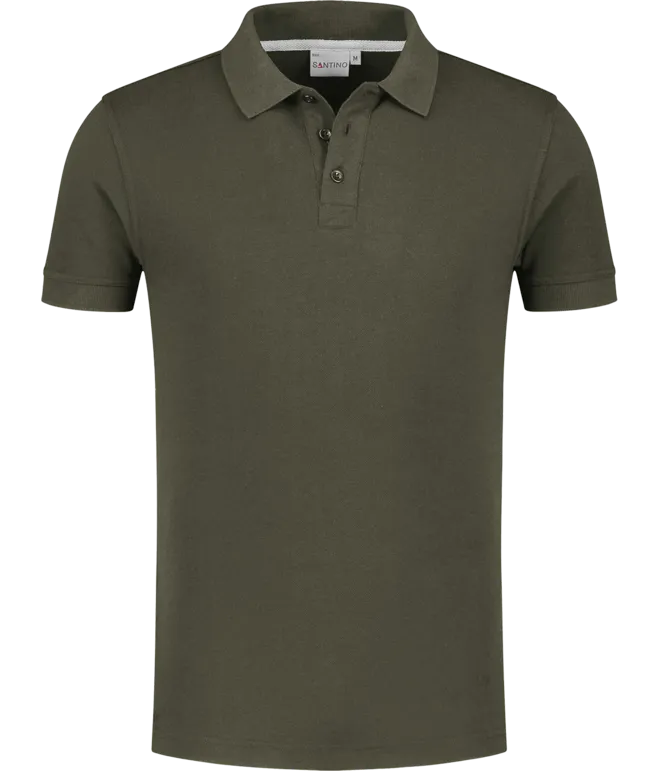 Heren Polo Santino Max in Heren Polo Santino Max Army