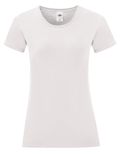 Dames T-shirt Iconic Fruit of the Loom 61-432-0 - White