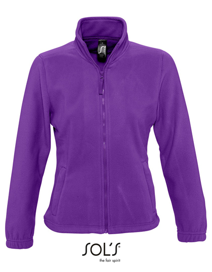 Dames Fleece Vest Sols North 54500 Dark Purple