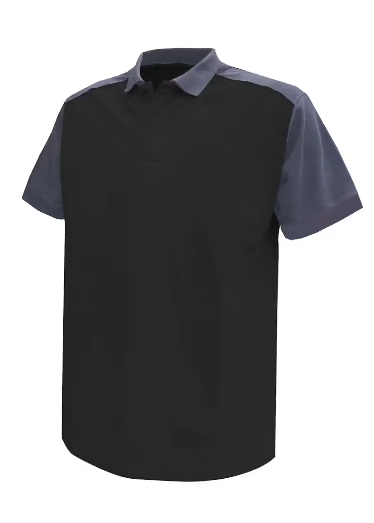 DASSY Polo Cesar 710004 in DASSY Polo Cesar 710004 ZWART-CEMENT GRIJS
