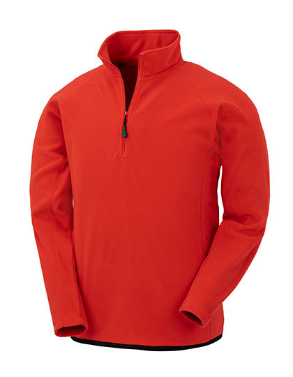 Heren Fleece Sweater Recycled Result R905X Rood
