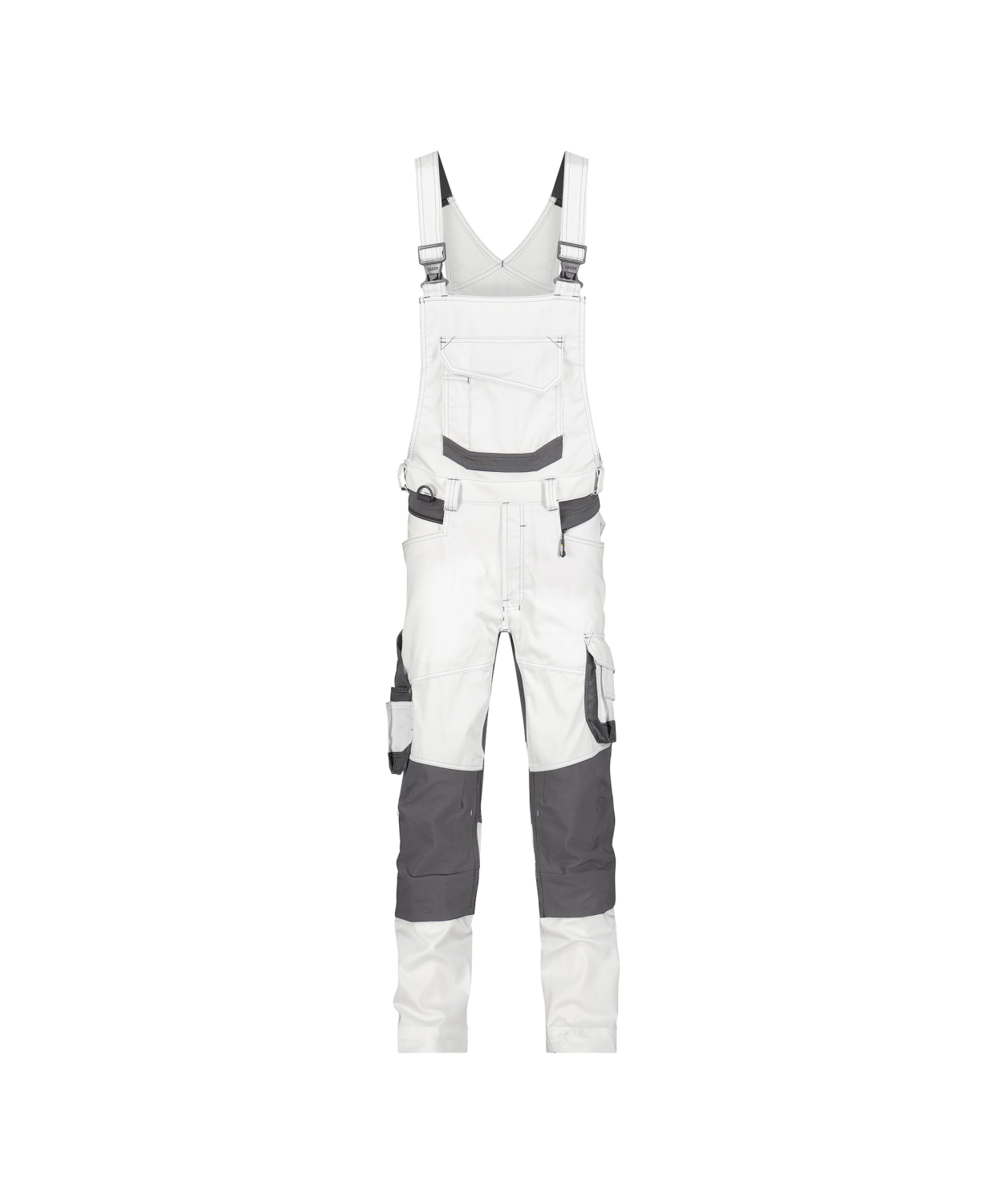 DASSY Amerikaanse Overall Tronix Painters WIT-ANTRACIET GRIJS