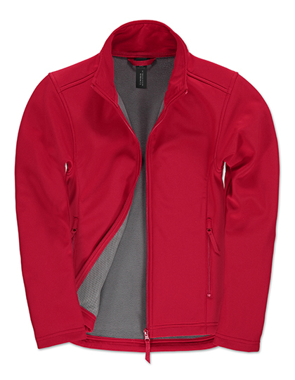 Dames Softshell Jas B&C ID.701 JWI63 Red-Warm Grey