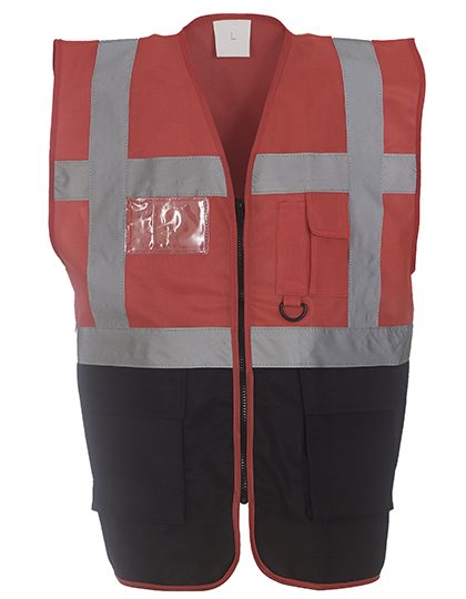 Veiligheidshesjes Yoko HVW801 Rood-Zwart