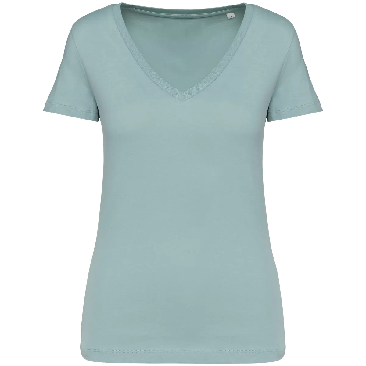 Dames T-shirt Native Spirit Ecologisch V-hals NS334 - Jade Green