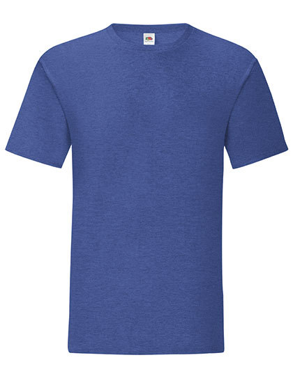Heren T-shirt Fruit of the loom 61-430-0 Heather Royal