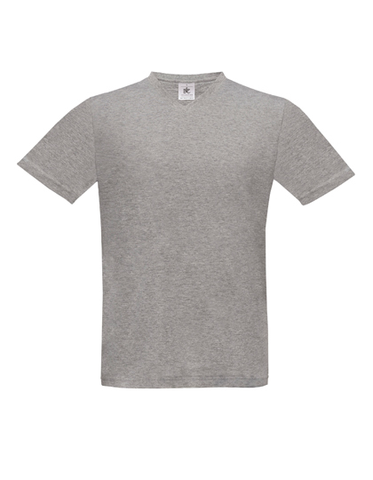 T-shirts V hals B&C exact TU006 - Sports Grey