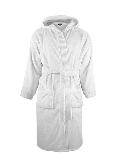 Badjas Hoodie The One Towelling T1-BH Wit