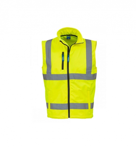 Heren Softshell Bodywarmer High Visibilty HV006 Hi-Vis Yellow