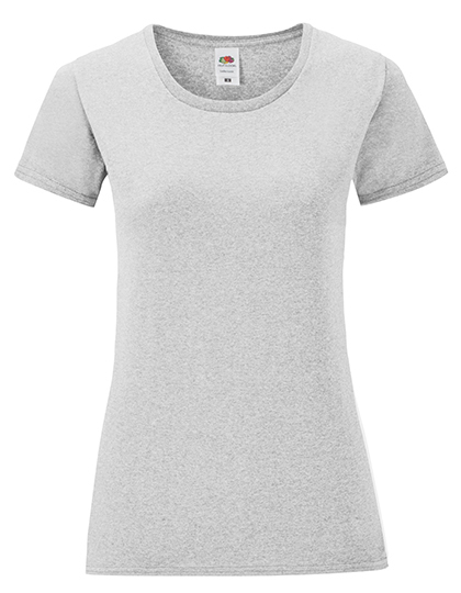 Dames T-shirt Iconic Fruit of the Loom 61-432-0 - Heather Grey