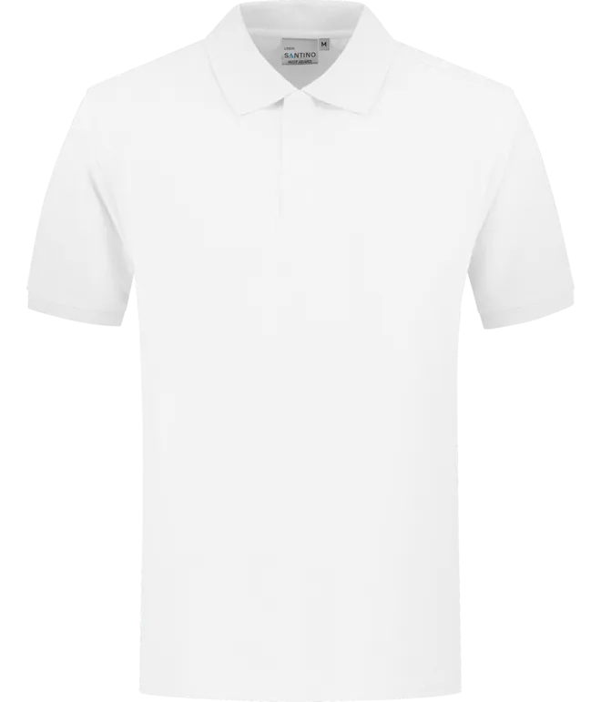 Heren Polo Santino Lisbon in Heren Polo Santino Lisbon Wit