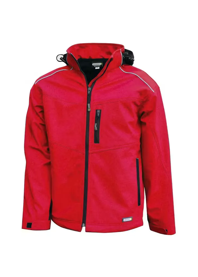 DASSY Softshell Jas Tavira 300304 in DASSY Softshell Jas Tavira 300304 ROOD