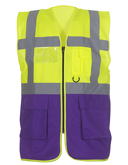Veiligheidshesjes Yoko HVW801 Hi-Vis Geel-Paars
