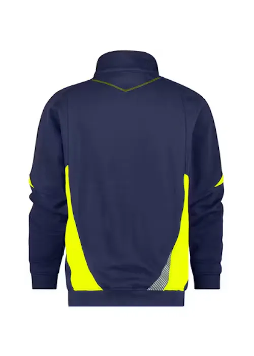 DASSY Sweater Aratu 300521 in DASSY Sweater Aratu 300521 NACHT BLAUW-FLUO GEEL