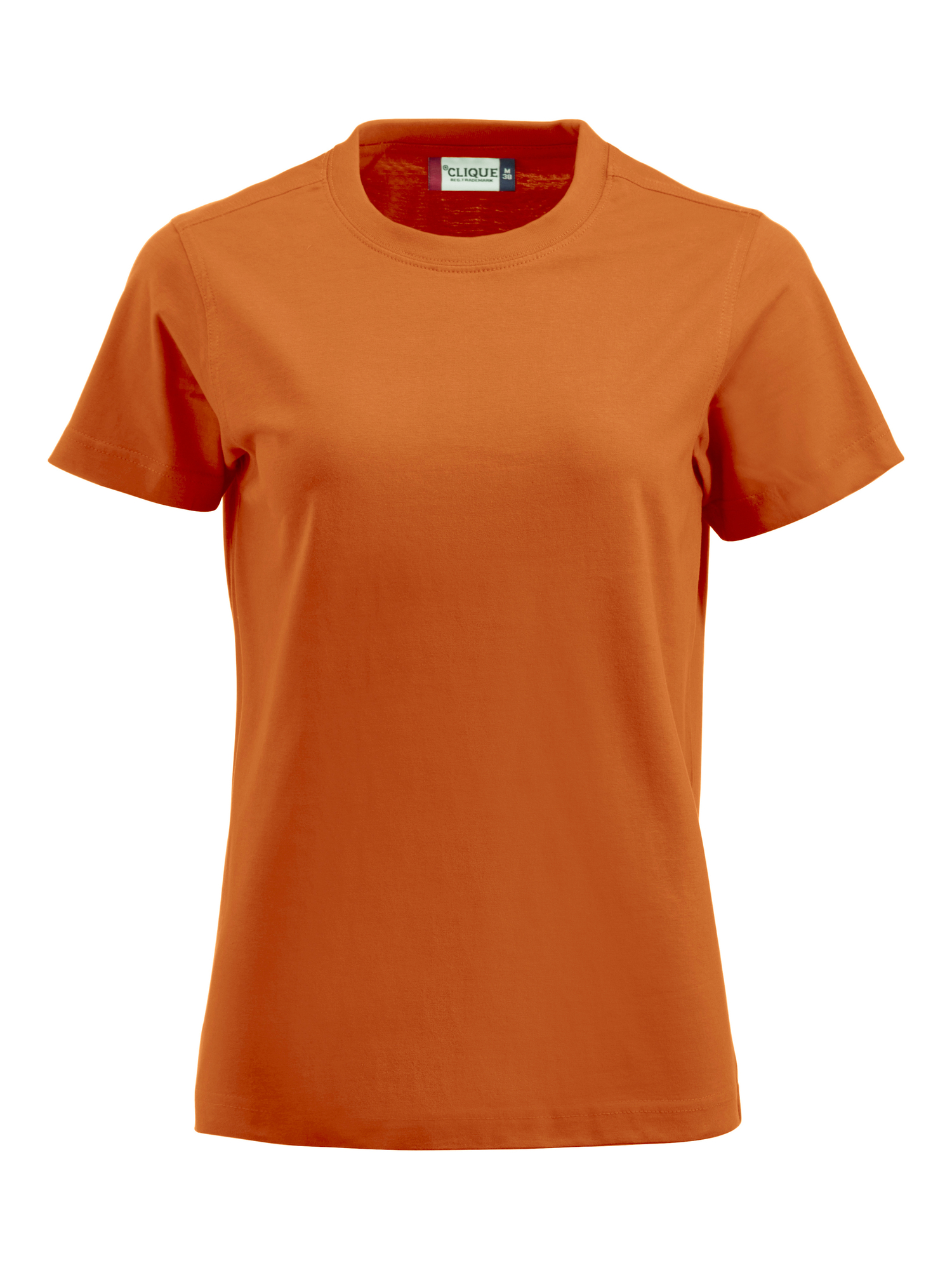 Dames T-shirt Clique Premium-T 029341 - Diep Oranje