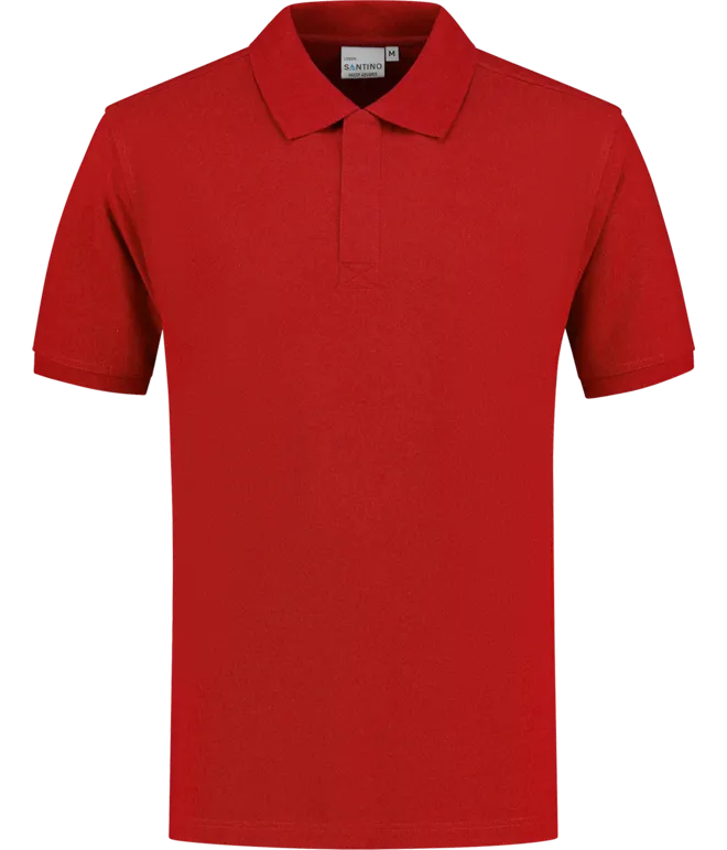 Heren Polo Santino Lisbon in Heren Polo Santino Lisbon Rood