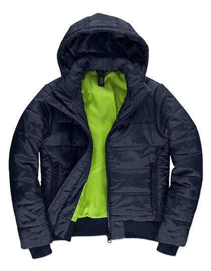 Dames Jas B&C Superhood Women JW941 Navy-Neon Green