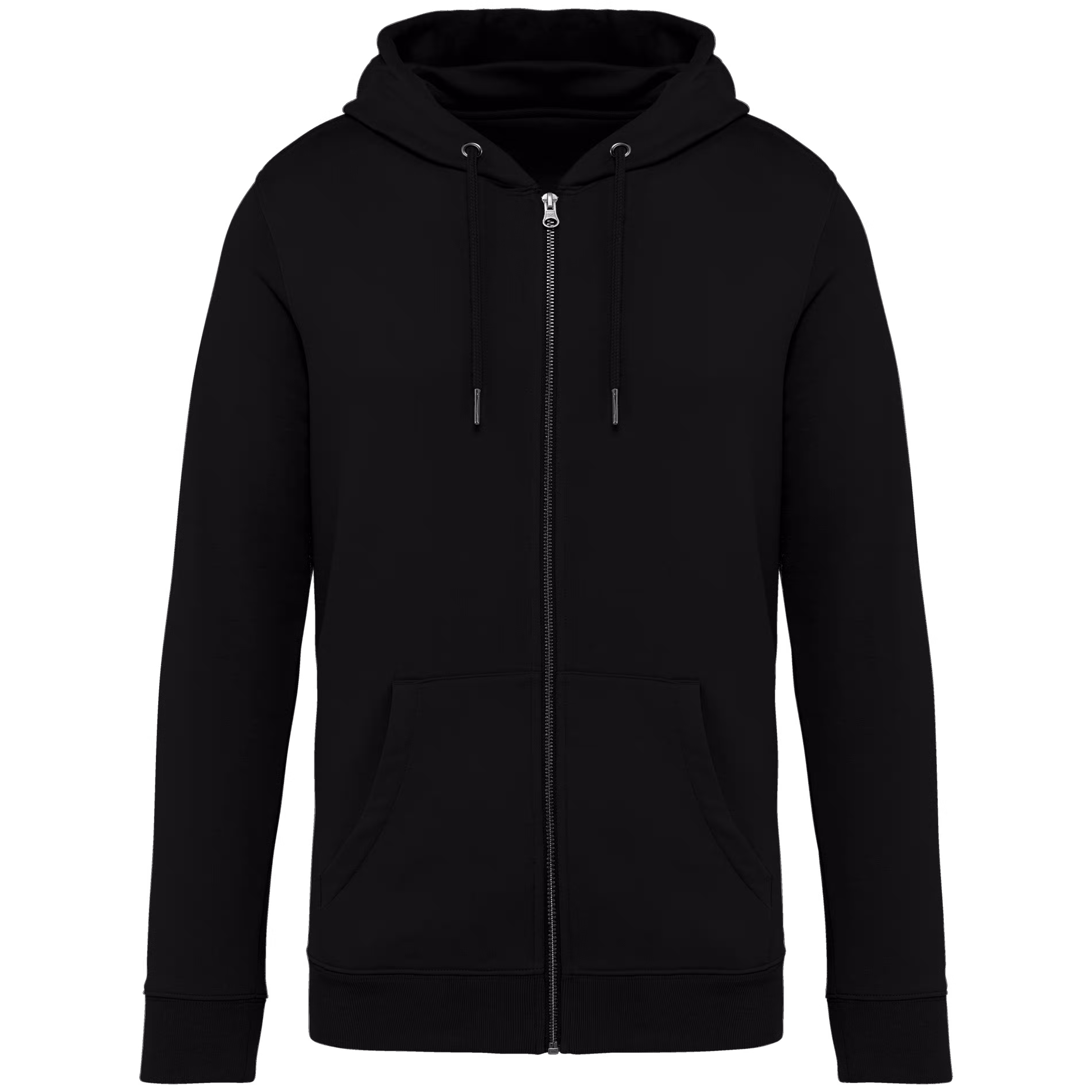 Ecologische Hooded Sweater Full Zip Native Spirit NS402 Zwart