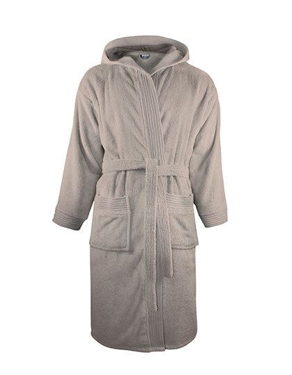 Badjas Hoodie The One Towelling T1-BH Taupe