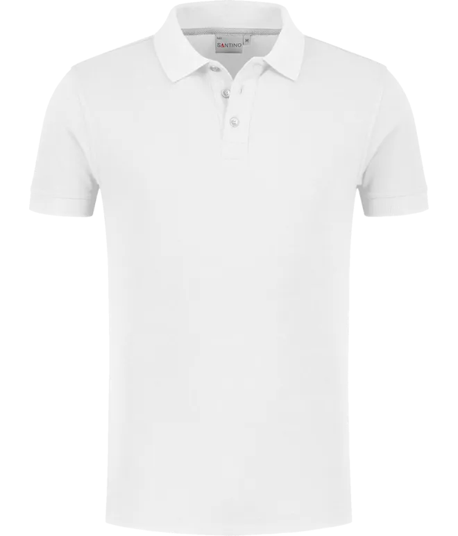 Heren Polo Santino Max in Heren Polo Santino Max Wit