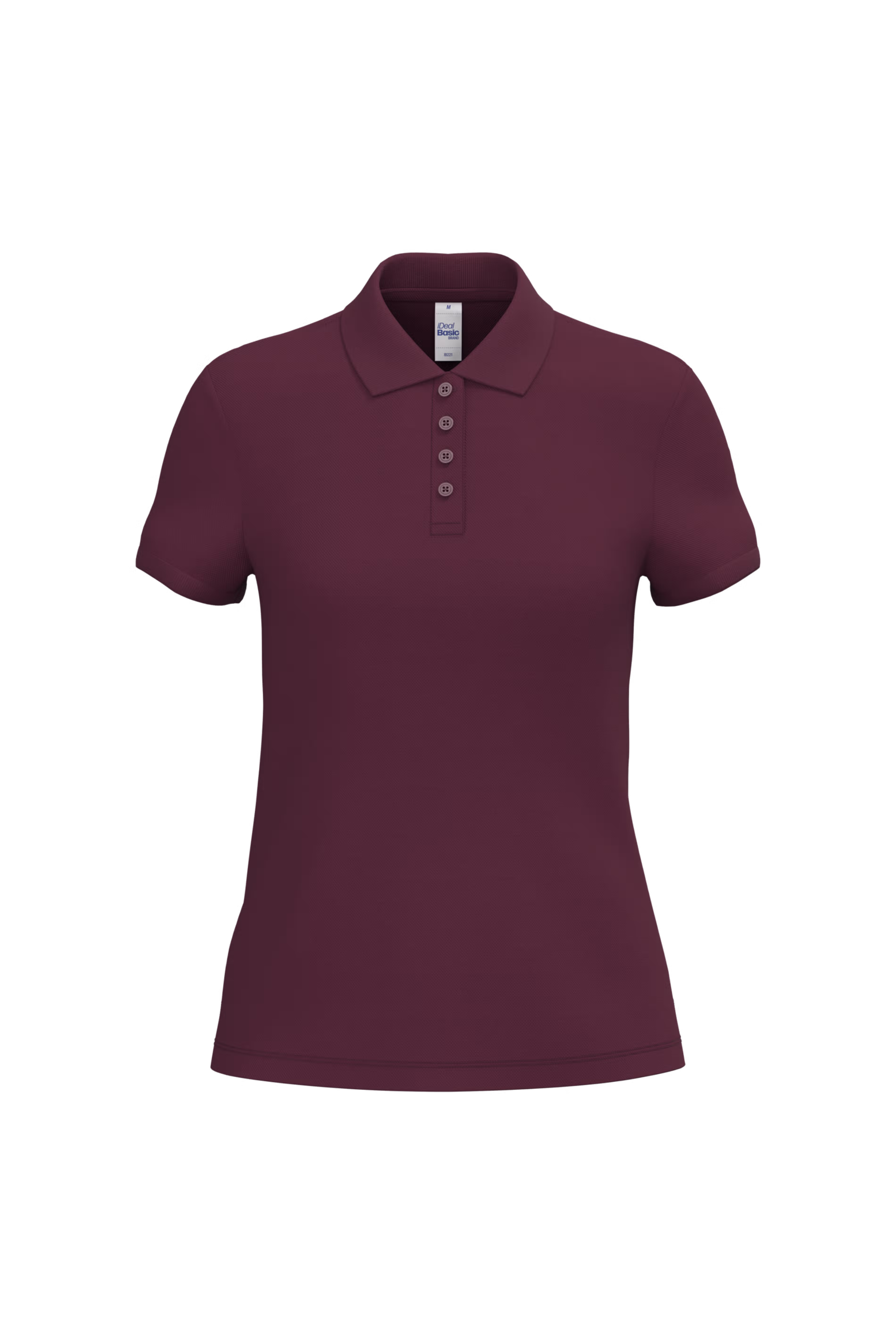 Dames Polo iDeal Basic Brand Burgundy