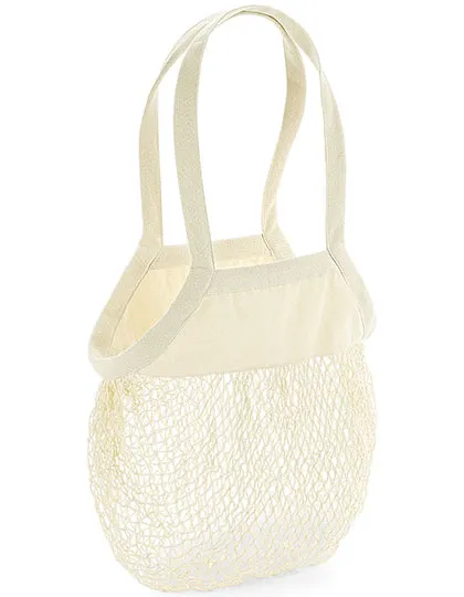 Katoenen Draagtas biologisch Westford mill W150 in Organic Cotton Mesh Grocery Bag Natural