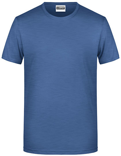 Heren T-shirt Daiber Basic-T 8008 - Light Denim Melange