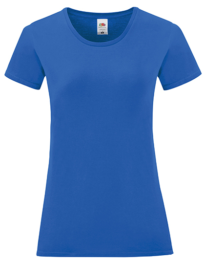 Dames T-shirt Iconic Fruit of the Loom 61-432-0 - Royal Blue