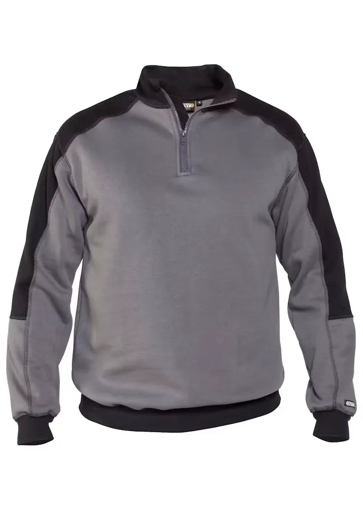 DASSY Sweater Basiel 300358 in DASSY Sweater Basiel 300358 CEMENT GRIJS-ZWART