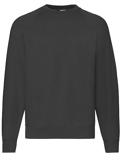 Sweater Raglan Fruit of the Loom 62-216-0 zwart