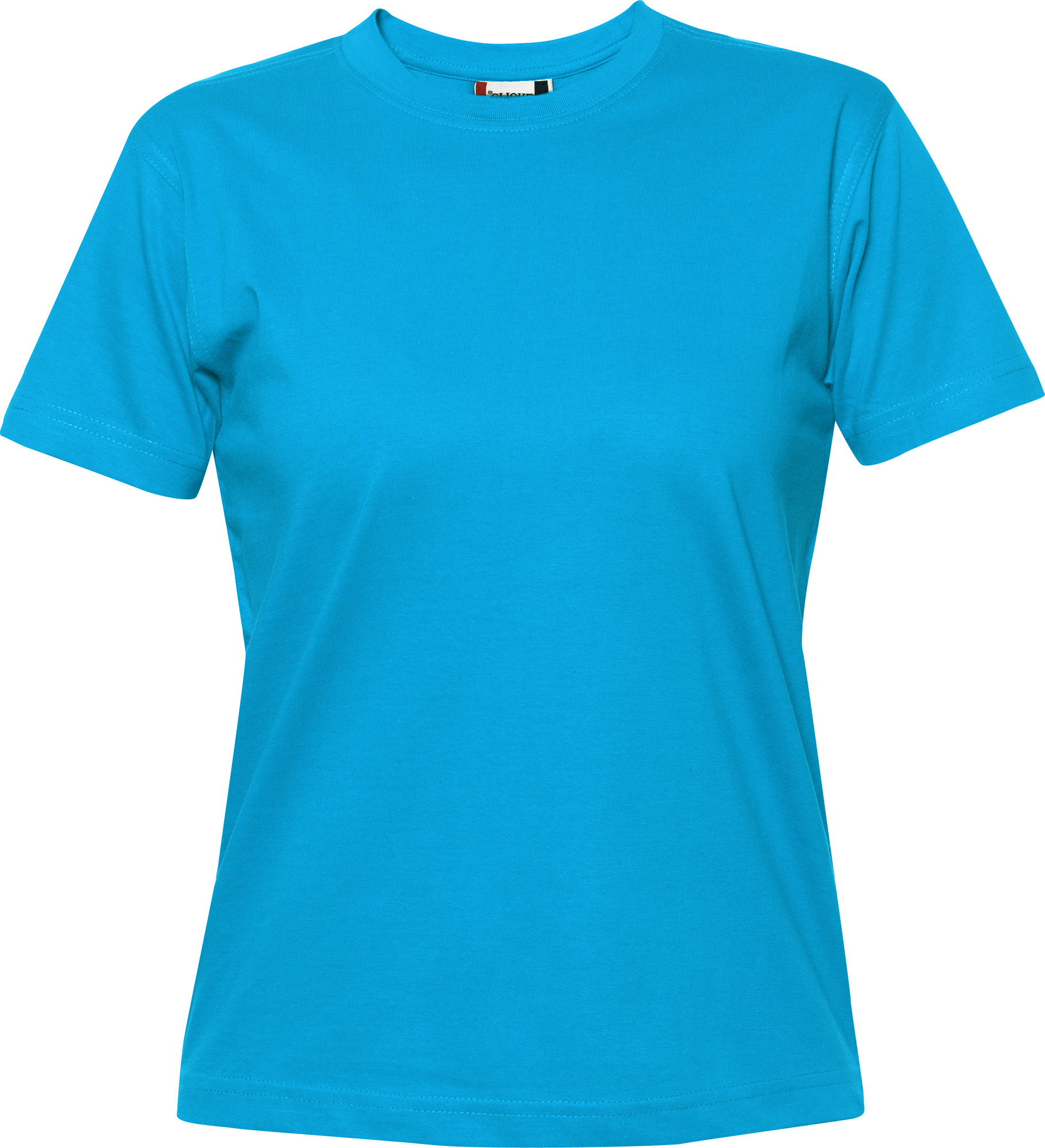 Dames T-shirt Clique Premium-T 029341 - Turquoise