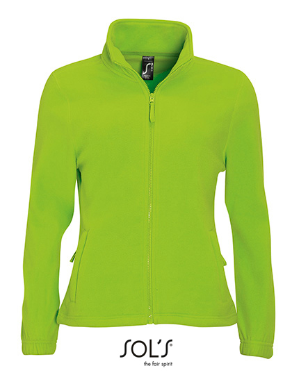 Dames Fleece Vest Sols North 54500 Lime