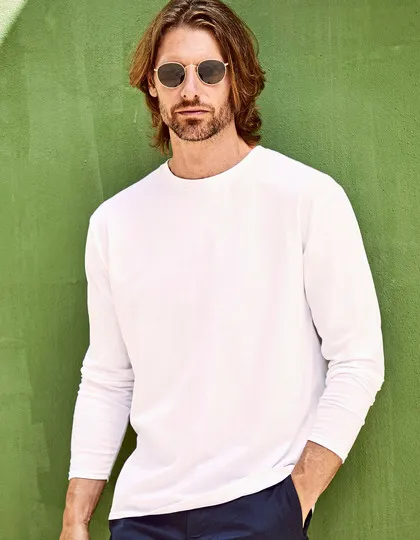Heren T-shirt Lange Mouw Fruit of the Loom Original 61-428-0